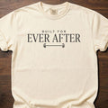 Built For Ever After strength training t-shirt with barbell graphic and bold typography – Ivory