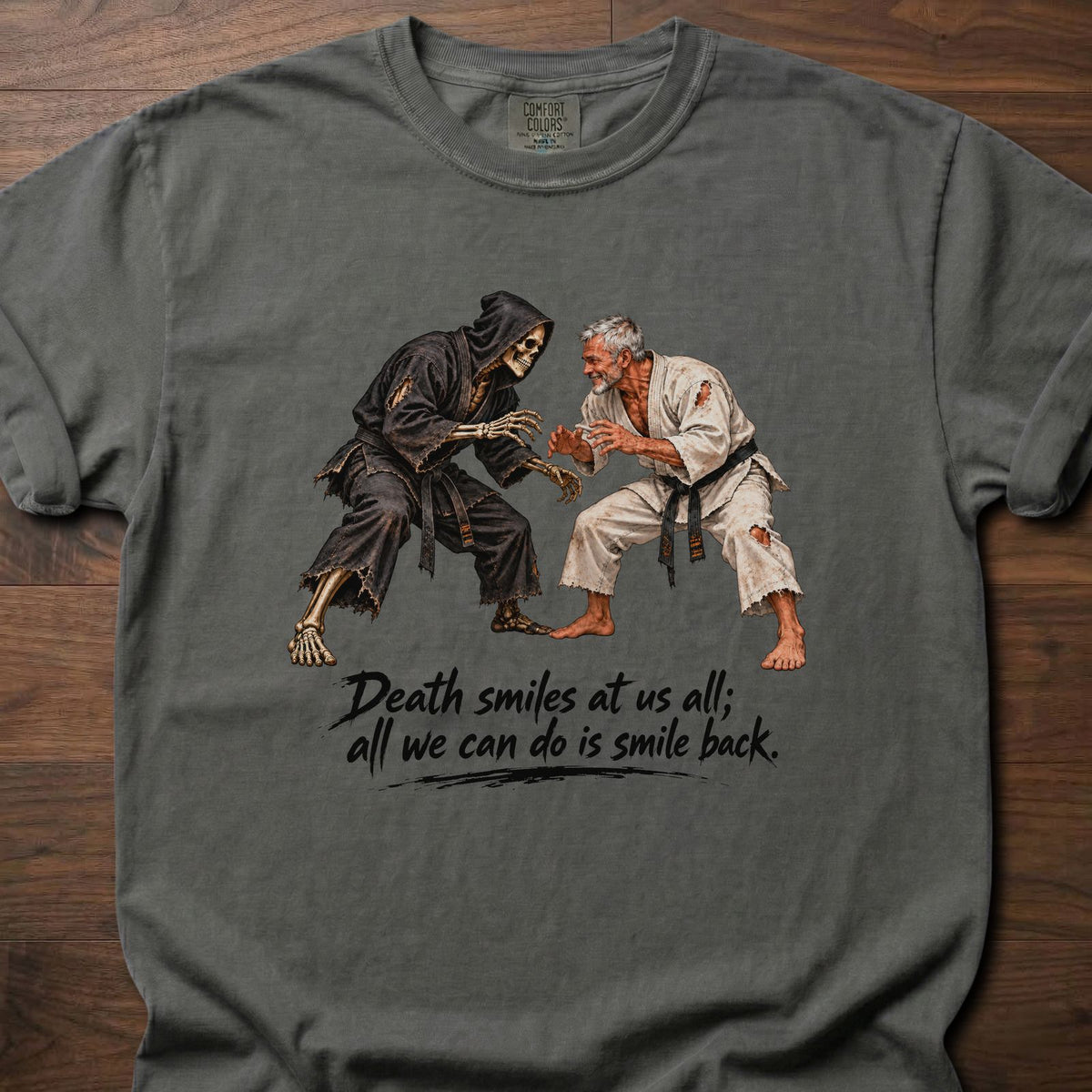 Death Smiles fitness lifestyle apparel with dramatic vintage martial arts graphic – Pepper
