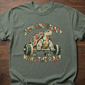 Slow And Steady funny gym shirt with retro illustrated character graphic – Moss