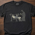 You'll Have To Wait fitness lifestyle apparel featuring muscular lifter bench pressing with grim reaper waiting – Black