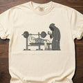You'll Have To Wait fitness lifestyle apparel featuring muscular lifter bench pressing with grim reaper waiting – Ivory